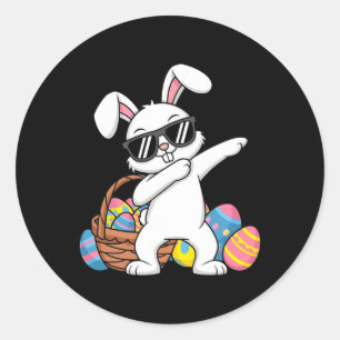 Bunny Easter Boys Girls Kids Toddler Rabbit Easter Classic Round Sticker