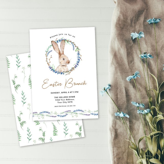 Bunny Easter Brunch Invitation (Creator Uploaded)