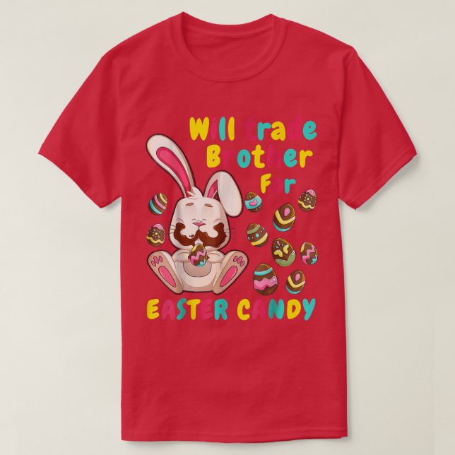 Bunny easter Candy  T-Shirt (Design Front)
