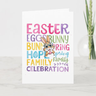 Bunny Easter Card , Personalised Easter funnyBunny
