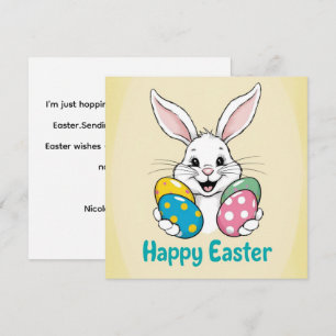 Bunny Easter Card , Personalised Easter funnyBunny