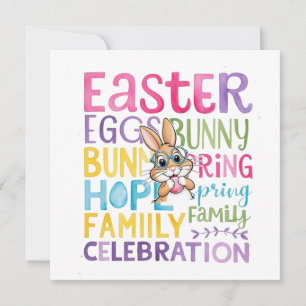 Bunny Easter Card , Personalised Easter funnyBunny