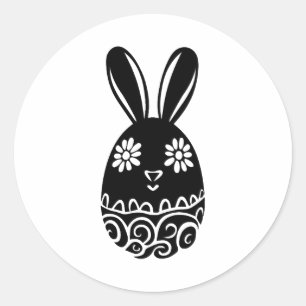 Bunny Easter Egg Classic Round Sticker