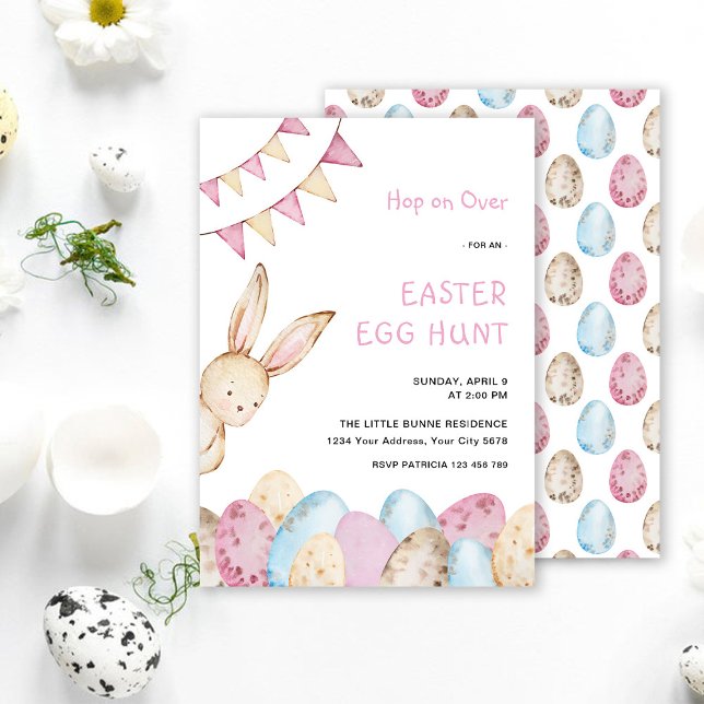 Bunny Easter Egg Hunt Invitation (Creator Uploaded)