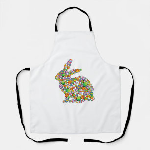Bunny Easter Egg Hunting Cute Rabbit Spring Apron