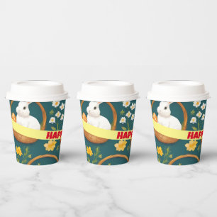 Bunny Easter Modern Collection Paper Cups