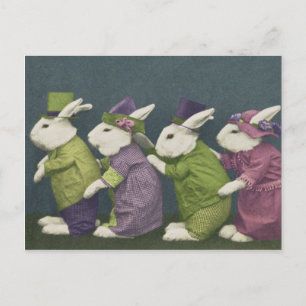 Bunny Easter Parade Postcard