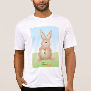 Bunny Eating Carrot Adorable Rabbit T-Shirt