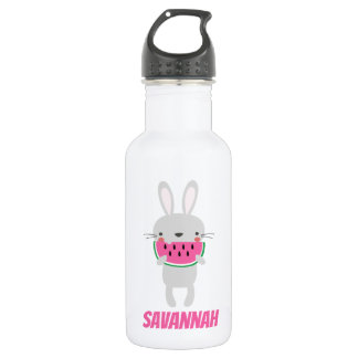 Bunny Eating Watermelon 532 Ml Water Bottle