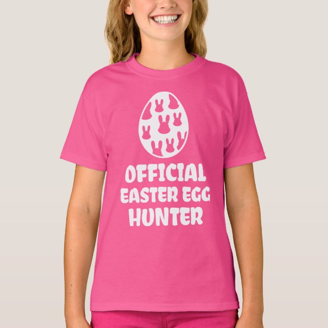 Bunny Egg Hunter Kids Shirt (Front)