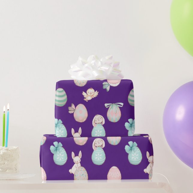 Bunny Eggs Wrapping Paper (Party Gifts)