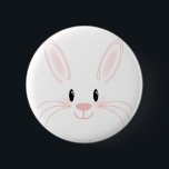 Bunny Face 6 Cm Round Badge<br><div class="desc">cute bunny face in pink</div>