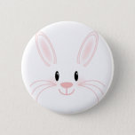 Bunny Face 6 Cm Round Badge<br><div class="desc">cute bunny face in pink</div>