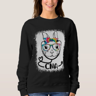 Bunny Face Cma Glasses Nurse Easter Day Sweatshirt
