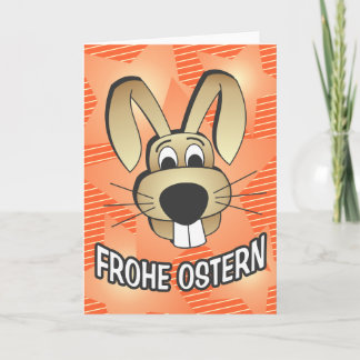 Bunny Face - german Holiday Card