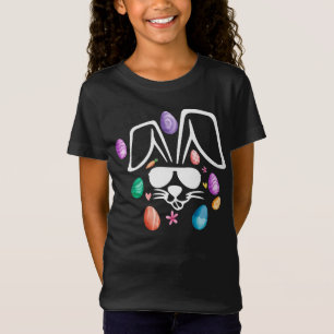 Bunny Face With Shades Funny Easter Boys Men Kids T-Shirt