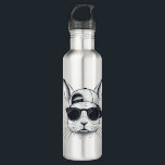 Bunny Face with Sunglasses Cap Easter Day for Boys 710 Ml Water Bottle<br><div class="desc">Bunny Face with Sunglasses Cap Easter Day for Boys Men Kids T-Shirt_1</div>