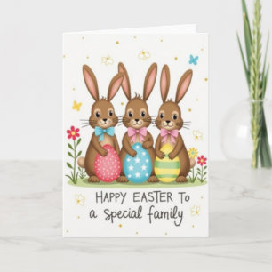 Bunny Family Celebration Card