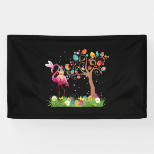 Bunny Flamingo Easter 2021   Cute Flamingo Lovers Banner
