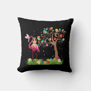 Bunny Flamingo Easter 2021   Cute Flamingo Lovers Cushion