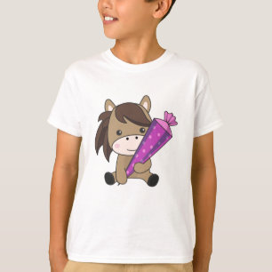 Bunny Flies Balloons Above Cute Animals For Kids T-Shirt