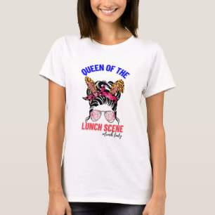 Bunny floral lunch lady T-Shirt
