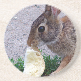 Bunny Found Bread Coaster