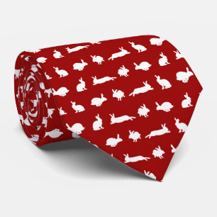 Bunny Frenzy Tie (Red)