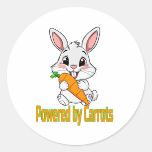 Bunny Fuel  Classic Round Sticker
