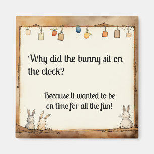 Bunny funny joke magnet