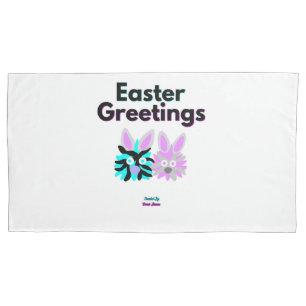 Bunny Fuzzies King Size Pillowcase