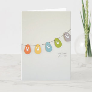 Bunny Garland Love You Card
