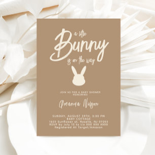  Bunny Gender Neutral Baby Shower Invitation