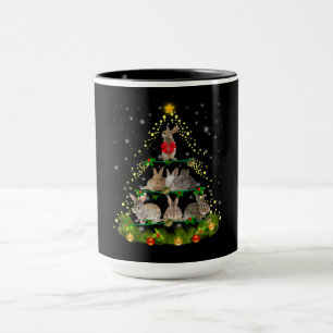Bunny Gift Bunny Rabbit Christmas Tree Light Mug