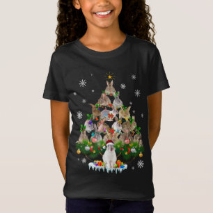 Bunny Gift   Cute Rabbit Christmas Tree Snow T-Shirt