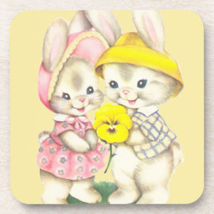 Bunny Girl+Boy Coaster