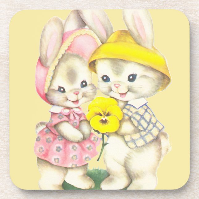 Bunny Girl+Boy Coaster (Front)