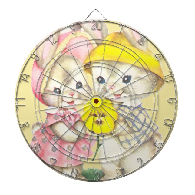 Bunny Girl+Boy Dartboard (Front)