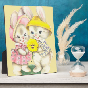 Bunny Girl+Boy Plaque