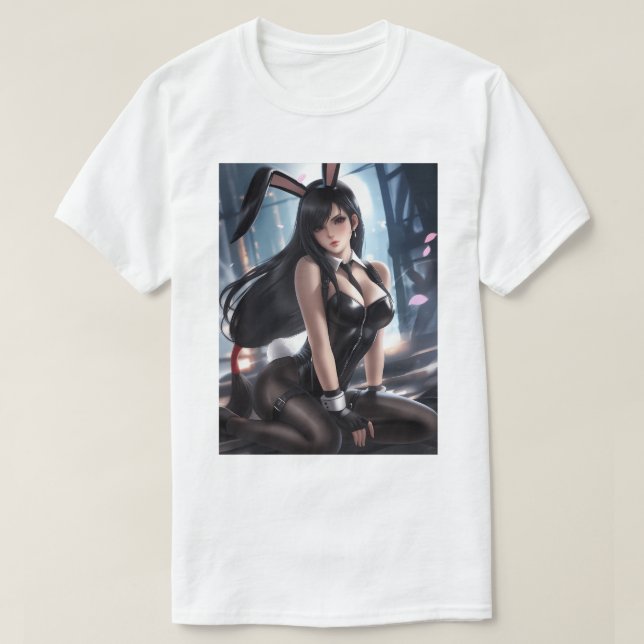 Bunny Girl Tifa T-Shirt (Design Front)