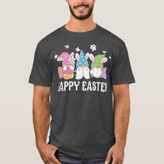Bunny Gnome Hug Easter Eggs Happy Easter Day 2022  T-Shirt