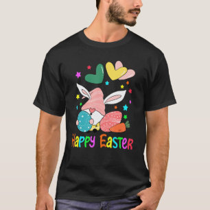 Bunny Gnome Rabbit Egg Hunting Happy Easter Day Ea T-Shirt