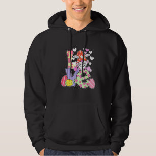 Bunny Gnome Rabbit Eggs Hunting Happy Easter Day B Hoodie