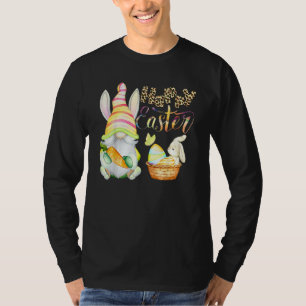 Bunny Gnome Rabbit Eggs Hunting Happy Easter Day C T-Shirt