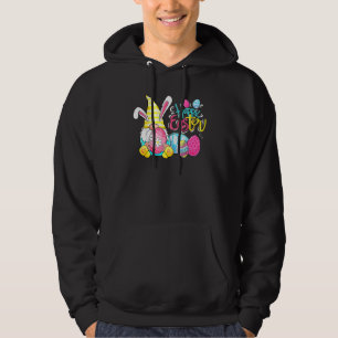 Bunny Gnome Rabbit Eggs Hunting Happy Easter Day F Hoodie