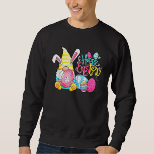 Bunny Gnome Rabbit Eggs Hunting Happy Easter Day F Sweatshirt