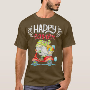 Bunny Gnome Rabbit Eggs Hunting Happy Easter Day F T-Shirt