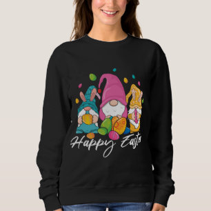 Bunny Gnomes Easter Candy Happy Easter Sunday Egg Sweatshirt