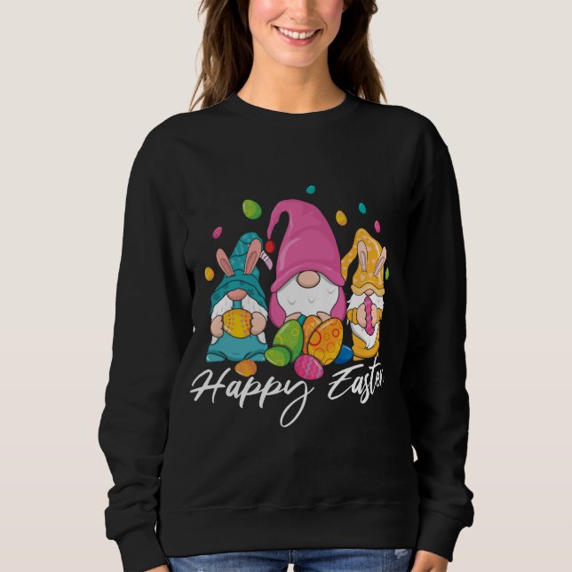Bunny Gnomes Easter Candy Happy Easter Sunday Egg  Sweatshirt (Front)
