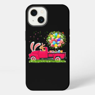 Bunny Goat Riding Pickup Truck Easter Eggs Tree Fl iPhone 13 Case